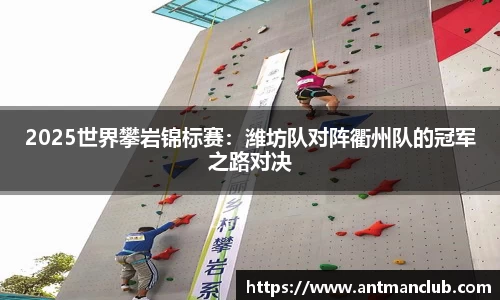 2025世界攀岩锦标赛：潍坊队对阵衢州队的冠军之路对决